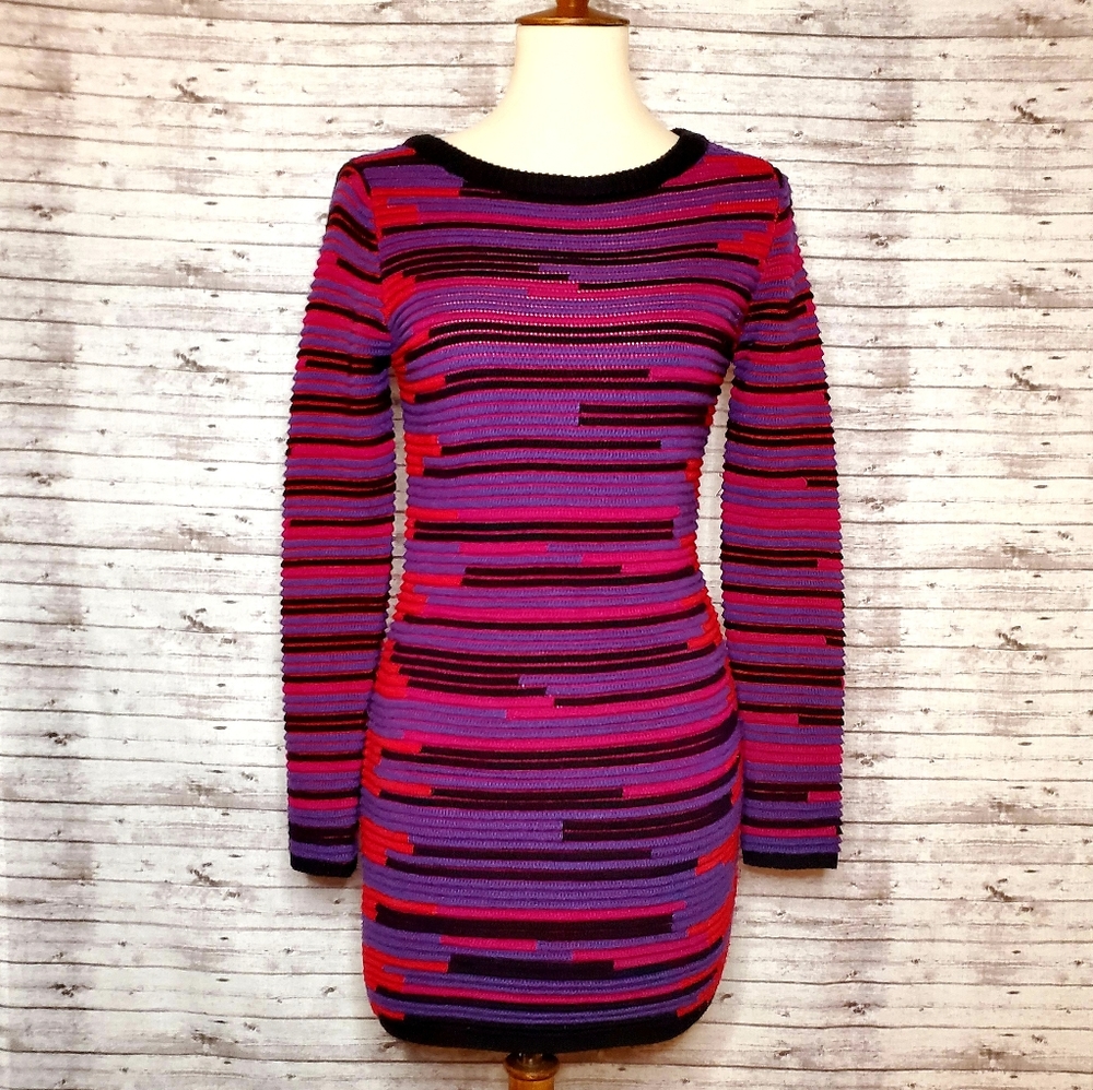 Kerisma sideways ribbed striped sweater dress